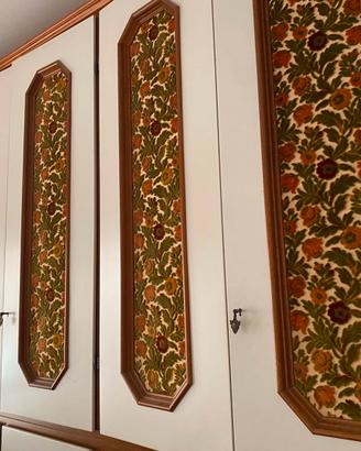 Grande armadio vintage anni '70 a doppio corpo con