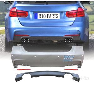 PARAURTI POSTERIORE BMW F30 LOOK M PDC DOPPIO SCAR