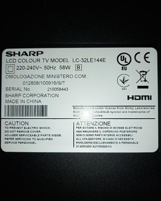 Tv Sharp 32 pollici 
