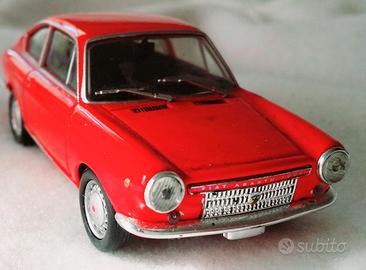 Fiat 850 Coupè Abarth vintage scala 1-43 perfetta.