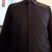 camicia blu denim uomo