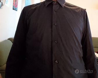 camicia blu denim uomo