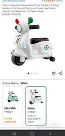 Moto bimbo cavalcabile primi passi Vespa Chicco