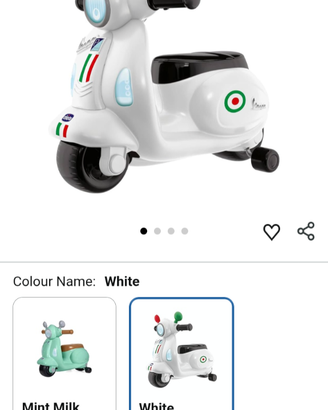 Moto bimbo cavalcabile primi passi Vespa Chicco