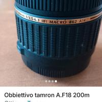 obbiettivo tamon AF18.   200m