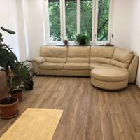 Divano in vera pelle angolare modello Klaus