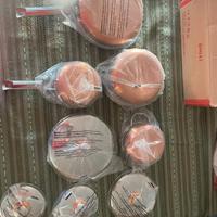 Set Batteria (inox ,sotto in rame)