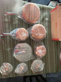 Set Batteria (inox ,sotto in rame)