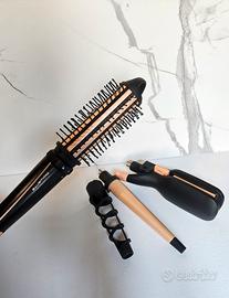 Rowenta Infinite Looks, piastra/arricciacapelli..