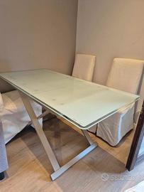 tavolo allungabile vetro  da 6 Calligaris
