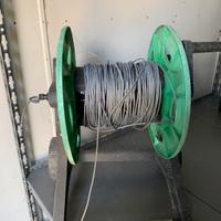 Carrello con filo di ferro 35 metri di cavo del 3