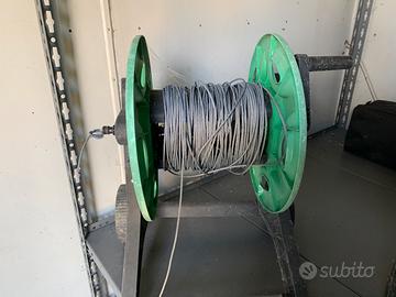 Carrello con filo di ferro 35 metri di cavo del 3