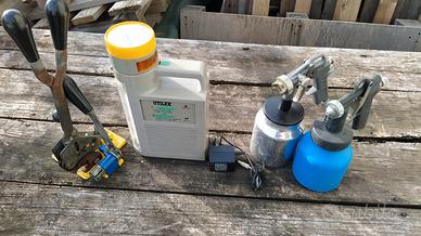 Lampada emergenze, pistole verniciare