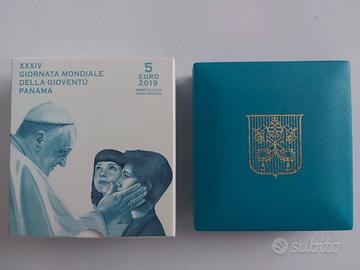 Moneta 5 euro proof Panama 2019