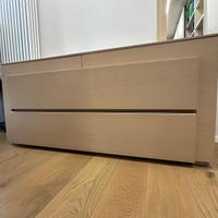 Cassettiera design in legno come nuova 157x53h71