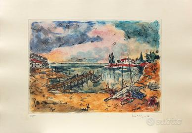 FRED PITTINO STAMPA ACQUATINTA FIRMATA E NUMERATA