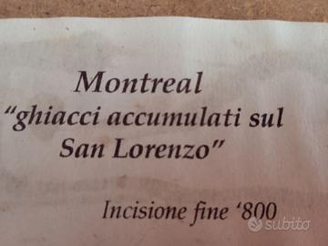 Quadro della fine 800 a Montreal San Lorenzo
