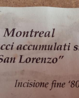 Quadro della fine 800 a Montreal San Lorenzo