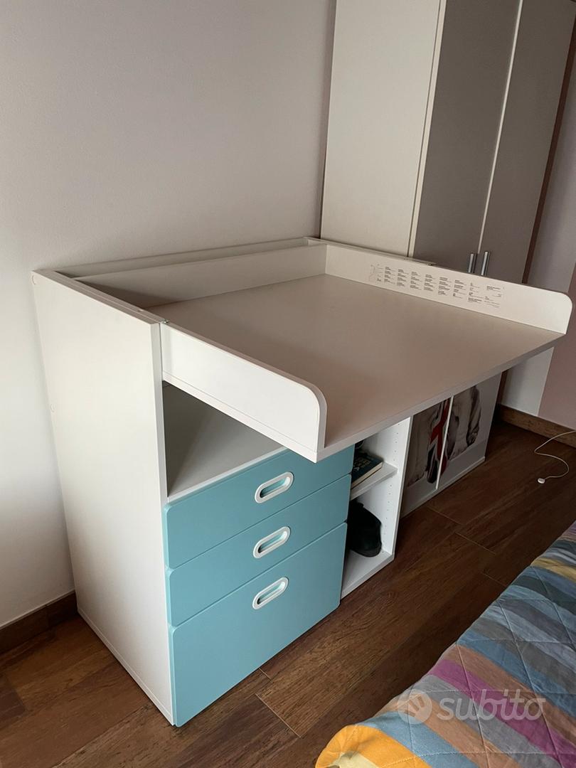 SMÅSTAD fasciatoio, bianco bianco/con 3 cassetti, 90x79x100 cm - IKEA Italia