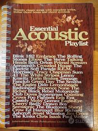 Essential acoustic playlist songbook chord libro