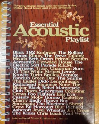 Essential acoustic playlist songbook chord libro