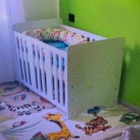 lettino kinderkraft e materasso 