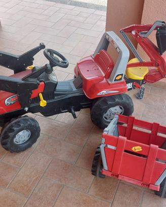 Trattore bambini rally toys rosso
