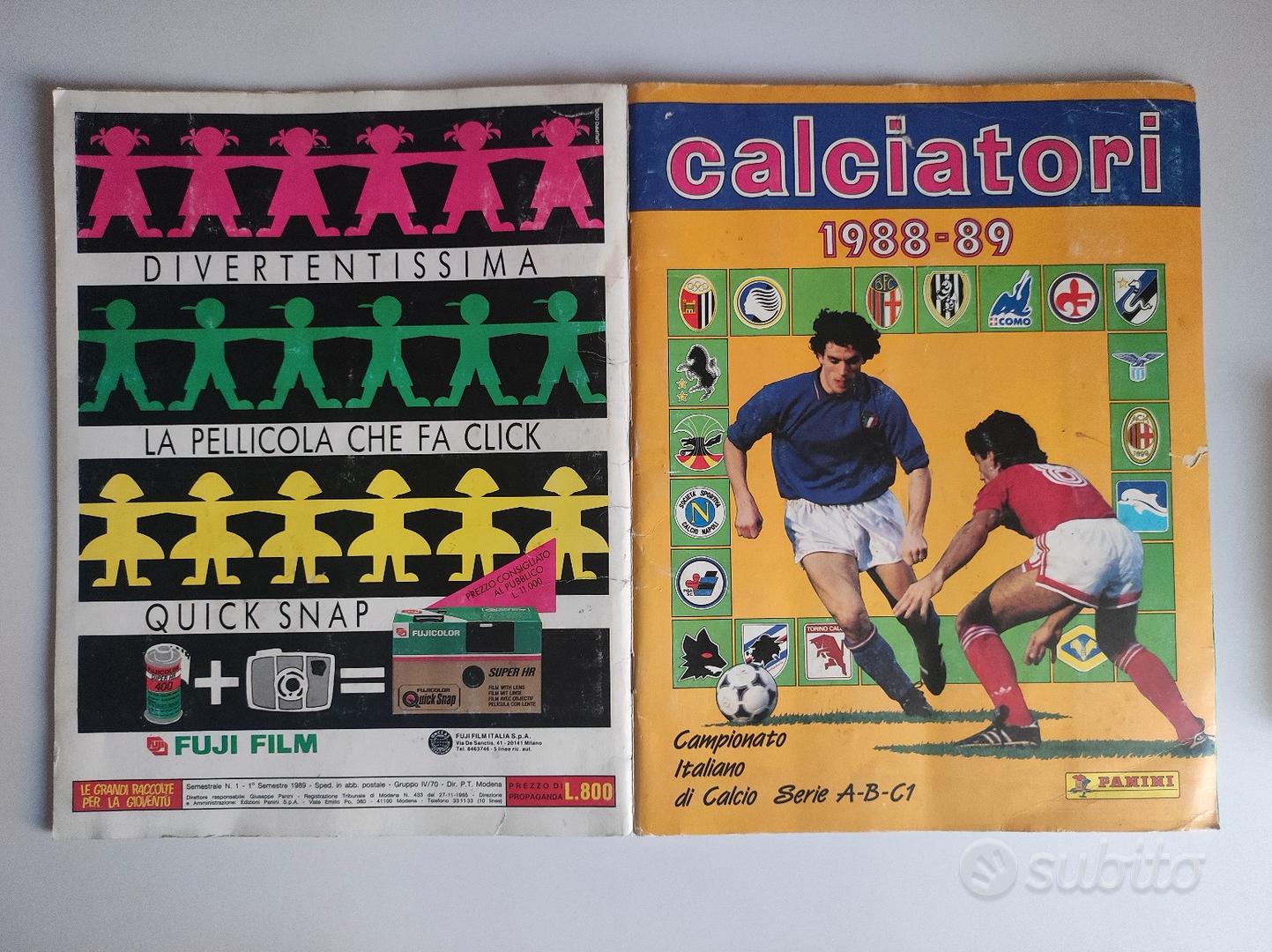 Autocollant Panini Calciatori 1988-89 – Napoli – N°235 – Neuf – Rare – Collection