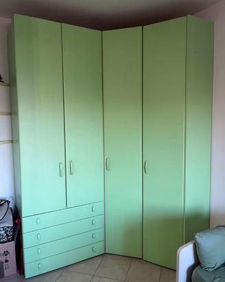 Armadio a Cabina MAXI + Cassettiera e Scaffali