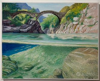 Quadro acrilico fatto a mano 50x45