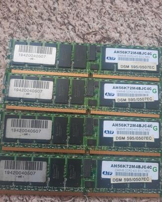 4 ram ddr2 da 2 gb Ah56k72m4bjc4c Atp 2048 mb ddr2