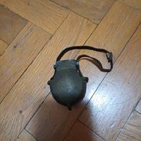 Antica fiaschetta porta polvere da sparo