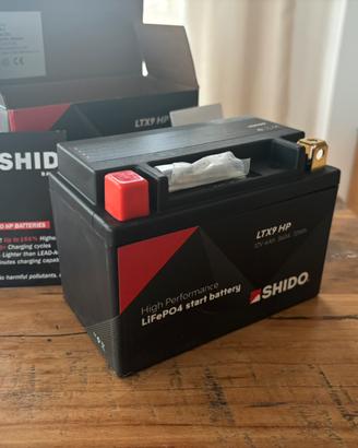 Batteria litio moto Shido LTX9 HP / YTX9 LP