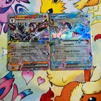 Set 2 carte pokemon ex teracristal ita