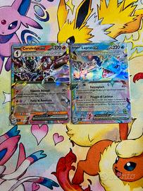Set 2 carte pokemon ex teracristal ita