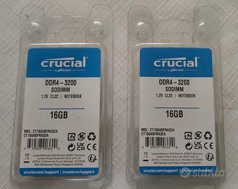 Crucial ram 32 (16*2) - DDR4 - 3200 SODIMM