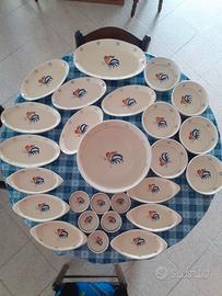 Servizio di piatti(26 pezzi)n terracotta,nuovi