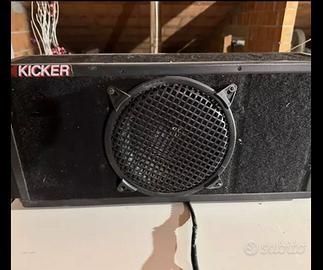 Kicker 10" impulse subwoofer usato + box