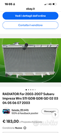 Radiatore Subaru impreza
