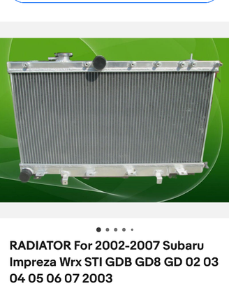 Radiatore Subaru impreza