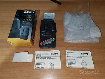 Registratore microcassette Sanyo TRC-570M, ideale 