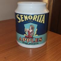 Vaso Ceramica Vintage Senorita Brand 
