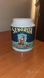 Vaso Ceramica Vintage Senorita Brand 