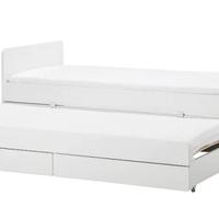 letto singolo con letto estraibile