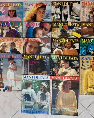 N. 18 riviste Mani di Fata anni 80 Vintage
