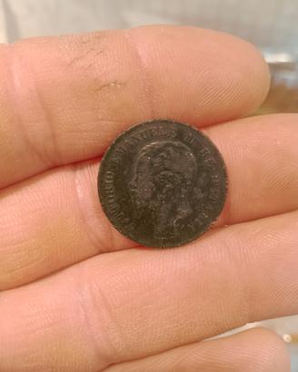 moneta 5 centesimi del 1861