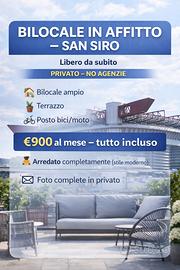Bilocale a San Siro