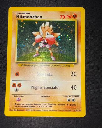 Hitmonchan Holo Set Base 7/102