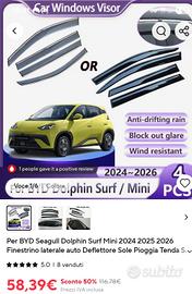 Byd Dolphin Surf deflettori finestrino 