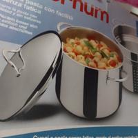 pentola con scolapasta inclusa